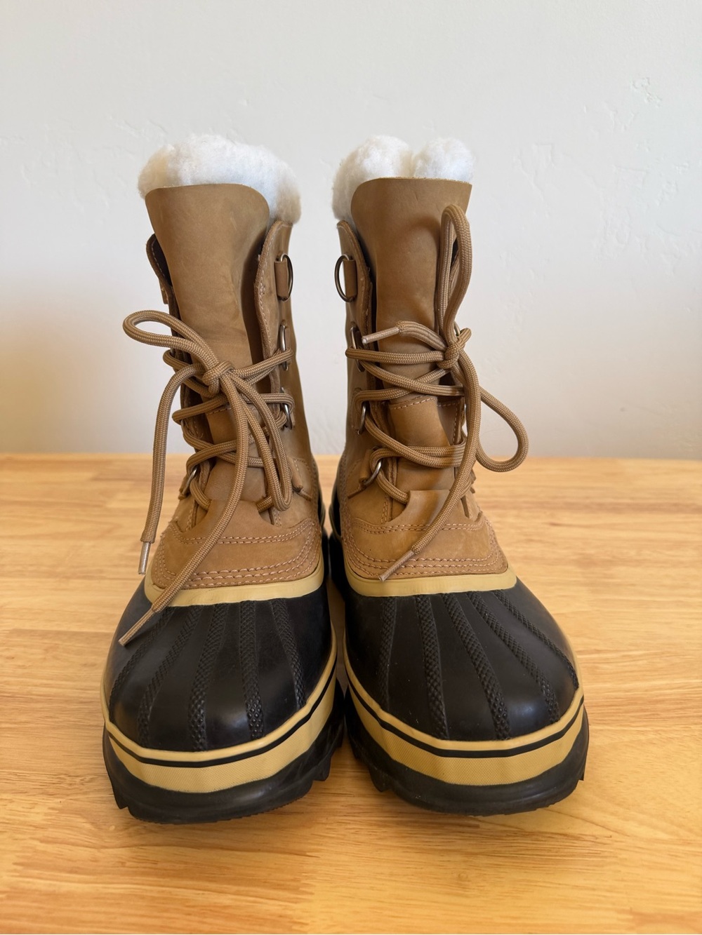 Sorel Caribou Waterproof Winter Snow Boots Camel Tan Women’s Size 7 - Picture 7 of 10